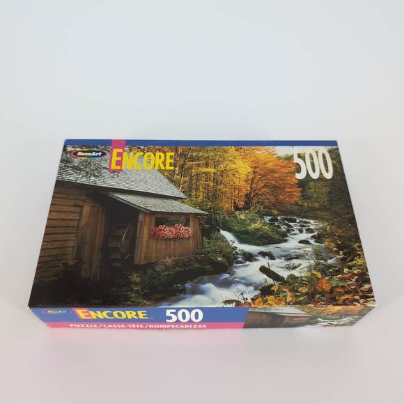RoseArt Encore "Creekside Mill" 500 Fully Interlocking Piece Jigsaw Puzzle - GUC - Picture 3 of 10